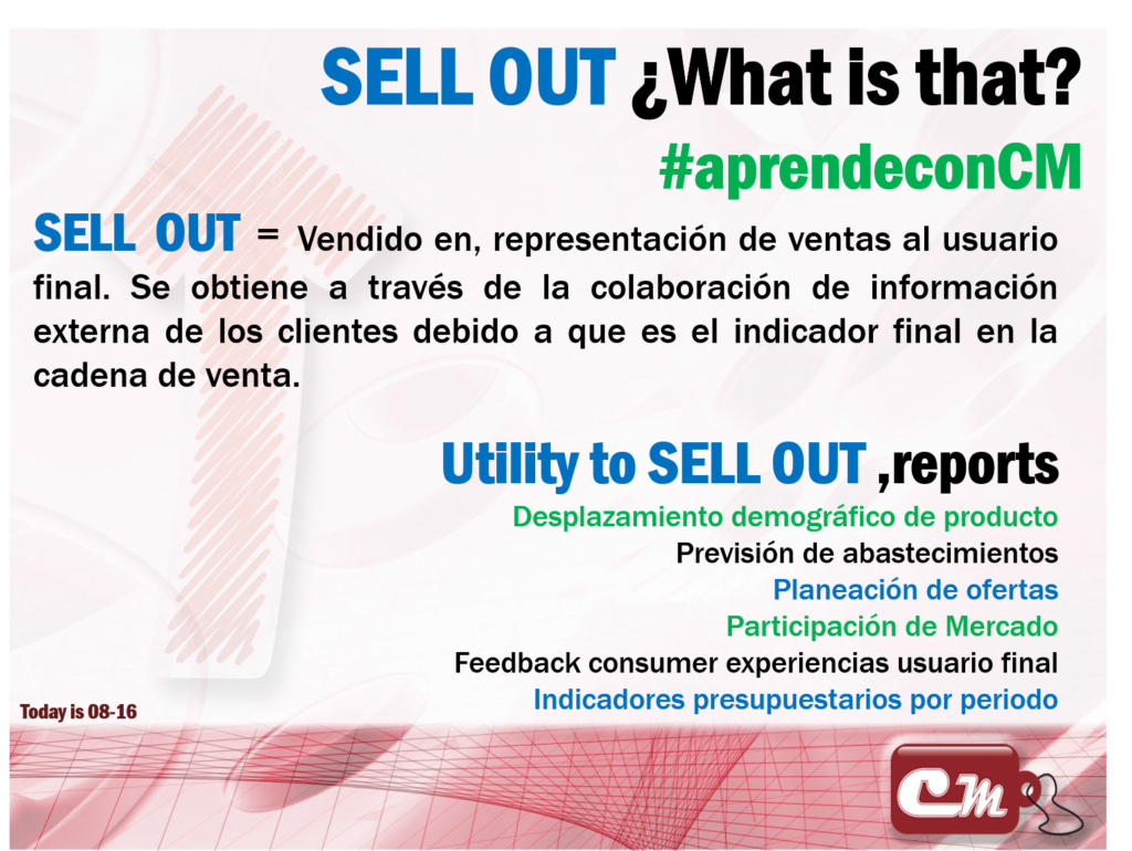 Utility to SELL OUT ,reports 
Desplazamiento demográfico de producto
Previsión de abastecimientos
Planeación de ofertas
Participación de Mercado
Feedback consumer experiencias usuario final
Indicadores presupuestarios por periodo
