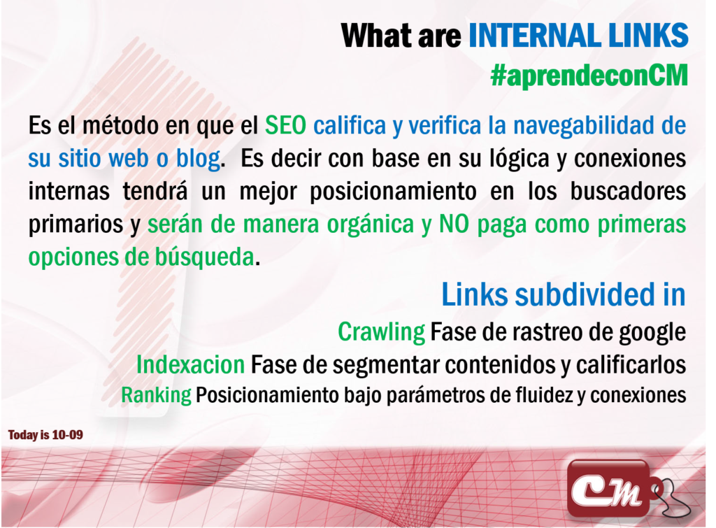 Es el método en que el SEO califica y verifica la navegabilidad de su sitio web o blog.  Es decir con base en su lógica y conexiones internas tendrá un mejor posicionamiento en los buscadores primarios..............