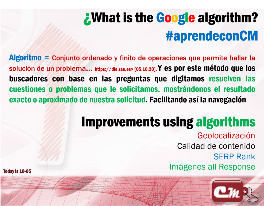 Improvements using algorithms
Geolocalización
Calidad de contenido
SERP Rank
Imágenes all Response
